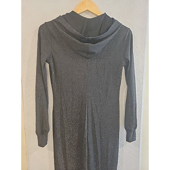 SAVAGE X FENTY Sleep & Shine Hooded Jumper In Black Caviar XS Sparkle One Piece - Picture 7 of 7